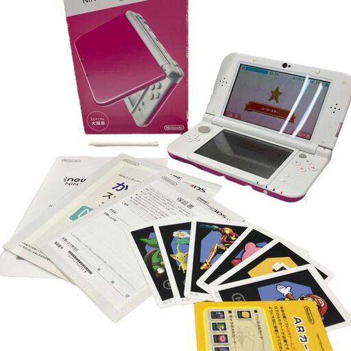 186000 現状品 Nintendo 3DS LL RED-001  ピンク×ホワイト [250513HM080226]