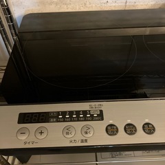 【2021年/2口IHコンロ】アイリスオーヤマ　IRIS OHYAMA 家電　黒　ブラック　キッチン家電【動作ok】の画像