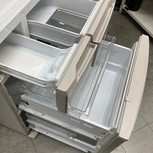 ⭐︎3ヶ月保証⭐︎Panasonic 411L5ドア冷蔵庫　2016年製　NR-E431V ※中ヤケ、側面シミあり。