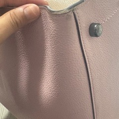 COACH コーチ トートバッグ ピンク レザー A4収納可の画像