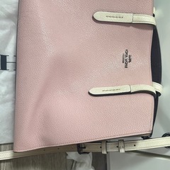 COACH コーチ トートバッグ ピンク レザー A4収納可の画像
