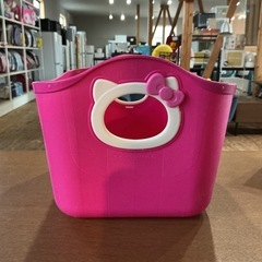 可愛いBOX🎀 小物入れ 収納ボックス Sanrio サンリオ ハローキティ キティちゃん ソフトバケツ 収納ケース やわらかバケツ 錦化成 ピンク🩷の画像