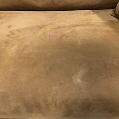 RELAXFORM/リラックスフォーム レザーテックス 3人掛けソファ コロンバス キャメル モダン リビング 関家具 中古家具 店頭引取歓迎 R9939の画像