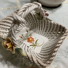 陶器　小物入れ　フラワーベースの画像