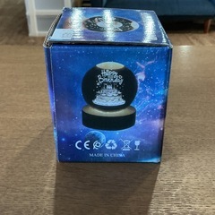 見て癒される❄️ 天使の惑星🪐 CRYSTAL BALL LANP クリスタルボールランプ Small World コレクションS 動作未確認❗️ 透明 茶色の画像