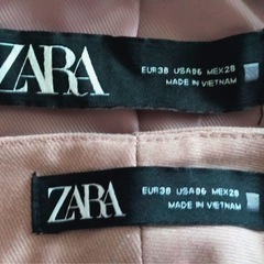 ZARA メランジテーラード パンツスーツセットアップの画像