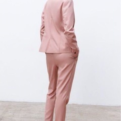ZARA メランジテーラード パンツスーツセットアップの画像