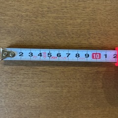 コンパクトサイズ👍 1点物❗️　ブレーキ&ロック🔐 SBL-1320　13mm巾×2m 衝撃吸収 安全ブレーキ付き❗️ メジャー 巻尺 赤の画像