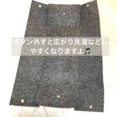カゴ　フェルトの小物入れの画像