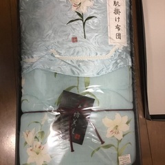 ゆったりサイズ シルク混 肌掛け布団　★自宅保管未使用品の画像