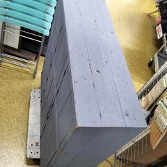 ●レトロ・アンティーク リメイク家具 シューズボックス 下駄箱 ロッカー マレーシア産の板木　昭和レトロの画像