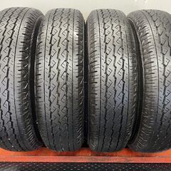 【BS BRIDGESTONE V600 165R14 LT 6PR】夏タイヤ【日産 ADバン 純正スチールホイール 14インチ 5J4HPCD100+40】　(STD005) の画像