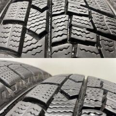 DUNLOP WINTER MAXX WM02 155/65R14 14インチ スタッドレス 4本 22～23年製 バリ溝 ミライース ステラ モコ等　(STD006)の画像
