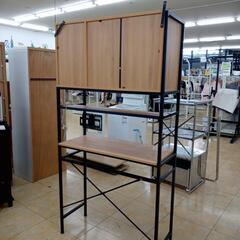 リユースのサカイ太田店★ジモティ割あり★  レンジボード ブラウン木目調 H182×D40×W93.5 クリーニング済み OJ10698の画像