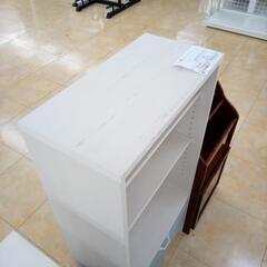 リユースのサカイ太田店★ジモティ割あり★  収納棚 ホワイト H120×D29.5×W58.2 クリーニング済み OJ10697の画像