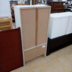 リユースのサカイ太田店★ジモティ割あり★  収納棚 ホワイト H120×D29.5×W58.2 クリーニング済み OJ10697の画像