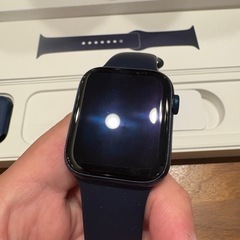Apple Watch series6 44mm 本体 ネイビー 充電ケーブル付の画像