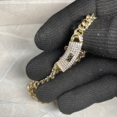 アクセサリー　2点セット　ネックレス　ブレスレット　ネックレスのみ刻印ありの画像