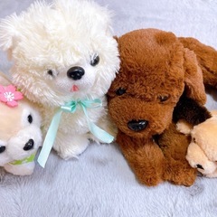 犬 ぬいぐるみ 8体 まとめ売り 動く犬 4体の画像