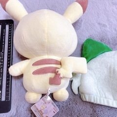 ポケモン ポケピース ピカチュウぬいぐるみと ニャオハ 帽子フリーサイズの画像