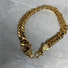 アクセサリー　ブレスレット　バングル　2面カット　999刻印（24K）の画像