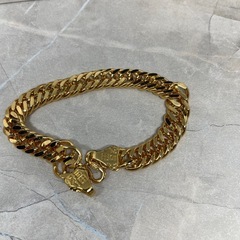アクセサリー　ブレスレット　バングル　2面カット　999刻印（24K）の画像