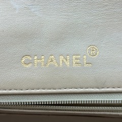 【鑑定済】CHANEL シャネル ミニマトラッセ ラムスキン ベージュ カード シールあり(1番台)の画像