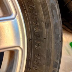 ホイール付きタイヤ 155/70 R13の画像