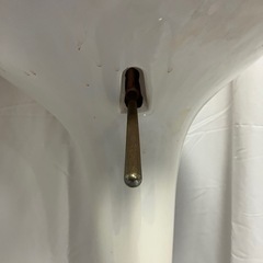 ★あげます！★ニトリ　ビンテージ　回転リフト　昇降カウンターチェア　ホワイトの画像