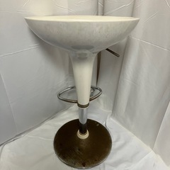 ★あげます！★ニトリ　ビンテージ　回転リフト　昇降カウンターチェア　ホワイトの画像