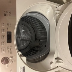 全自動洗濯機　SHARP 2021年製　穴なし槽　6kg ES-GE6Eの画像