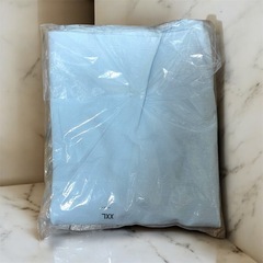 新品　XXL　UNIQLO テクスチャージャージーT ブルー　オンライン限定の画像