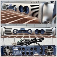 ■Co-Fusion パワーアンプ■コフュージョン E5500■業務用 ラック搭載型 ラックマウント■通電のみ確認済み ジャンク品扱い 現状品の画像