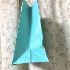 TIFFANY ティファニー　ブルーショップ袋　小さめサイズ　紙袋 ブランド紙袋 ショッパーの画像