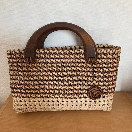 籐カゴバッグ