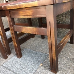 喫茶イス　4脚セット　レトロの画像