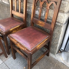 喫茶イス　4脚セット　レトロの画像