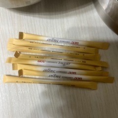 厚底皿？スティックシュガーの画像