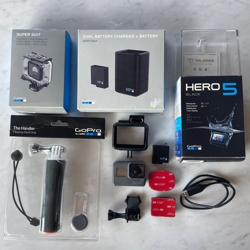 GoPro Hero5 Black セットフローティング棒 ハウジング バッテリーチャージャー