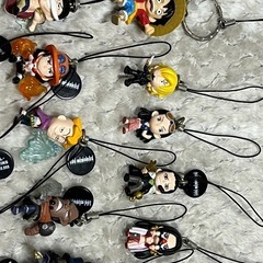ワンピース、キャラクター ストラップ 21個セットの画像