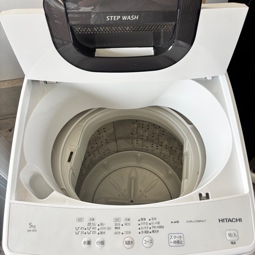 HITACHI 全自動洗濯機 2021年製 5.0kg NW-50G 電気洗濯機