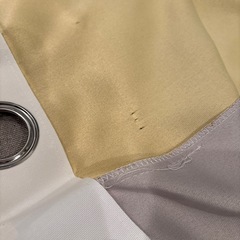 【8/30まで】カーテン イエロー×グレー 148cmほど の画像