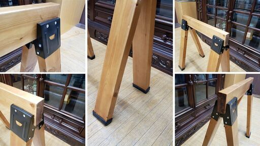 Ｈ21　美品！未使用品　 ２×４材 テーブル脚セット