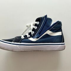 【美品】VANS 子供用 ハイカットスニーカー スケートハイ バンズ キッズ 18.5cmの画像