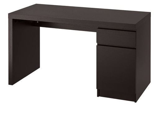 IKEA MALM デスク 140×65cm ブラック