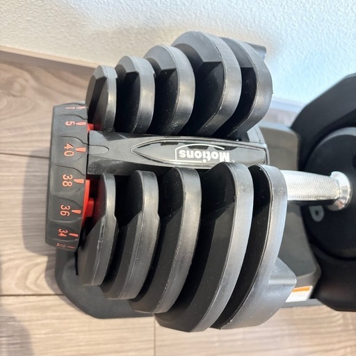 2個セット　Motions モーションズ　ダンベル　40kg 可変式　筋トレ　トレーニング