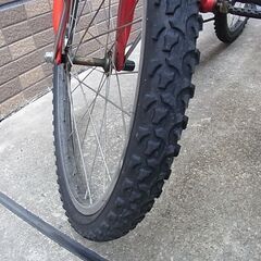 （相談中）子ども用自転車（22インチ）マウンテンバイク 赤の画像