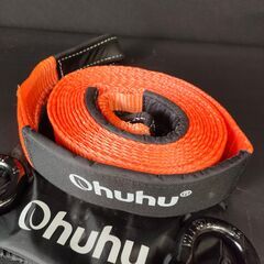 美品 Ohuhu 牽引ロープ 6m 車用牽引ロープ 車用 緊急ロープ 25h菊Eの画像
