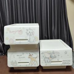 Disney収納ケース3個セットの画像