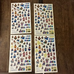 ジャパンの方のシール　4枚の画像